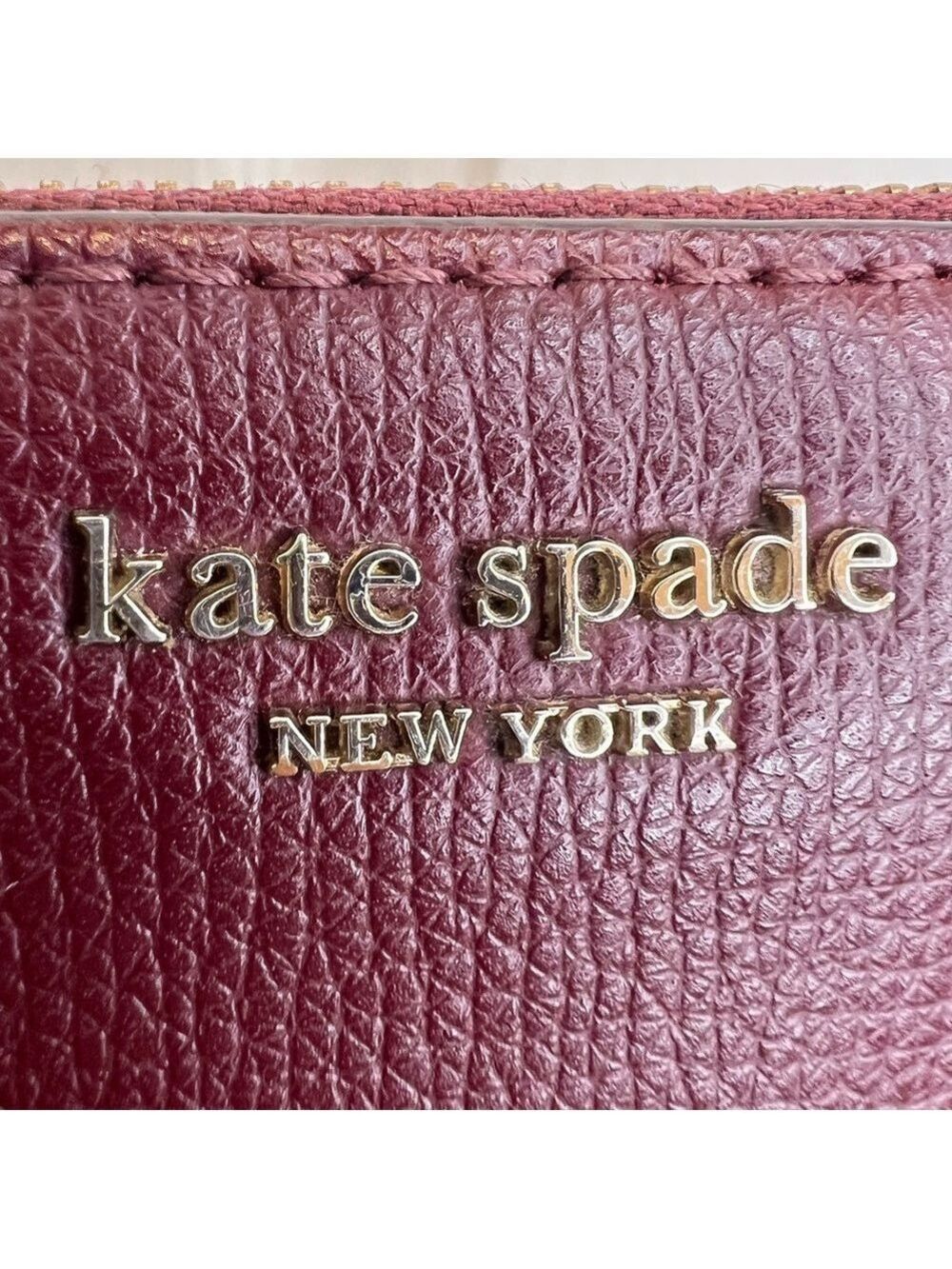 KATE SPADE NEW YORK BURGUNDY/DEEP PLUM WALLET - Picture 14 of 15